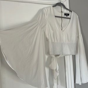 Lulus Bell Sleeve Crop